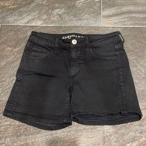 Black American Eagle jean shorts